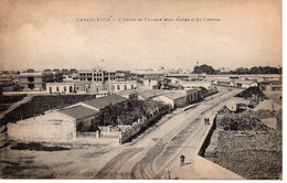 CPA  Casablanca L Entrée De L Avenue Mers Sultan Et Les Casernes. - Kazerne