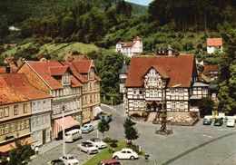 AK -  Bad Grund , Oberharz , Marktplatz , Kurhotel - Bad Grund