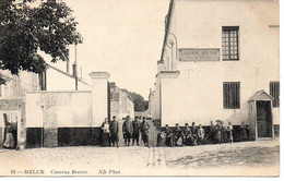 CPA Melun La Caserne Breton - Barracks