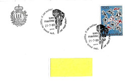 SAN MARINO - 1989 39° Coppa Placci Ciclismo Su Busta Azienda Filatelica Viaggiata - 5641 - Lettres & Documents