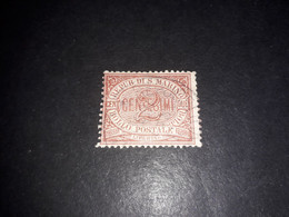 01AL11 REPUB. DI SAN MARINO 1894 TIPI CIFRA O STEMMA IN NUOVI COLORI 2 CENT. "O" - Used Stamps