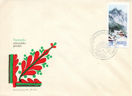 POLOGNE. N°2054 De 1972 Sur Enveloppe 1er Jour. Montagnes Dans Les Hautes Tatras. - Montagne