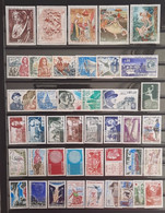 France 1970, 42 Timbres **TB Cote 26€ - 1970-1979