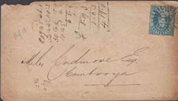 1871. QUEENSLAND. TWO PENNY Victoria On Cover Cancelled Numeral Cancel 87 And  Reverse AU 8 18... (MICHEL 33) - JF425820 - Covers & Documents