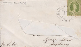 1865. QUEENSLAND. SIX PENCE Victoria On Cover Cancelled INTERESTING Cancel QL And  Reverse SHI... (MICHEL 20) - JF425821 - Storia Postale