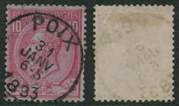 émission 1884 - N°46 Obl Simple Cercle "Poix" - 1884-1891 Leopoldo II