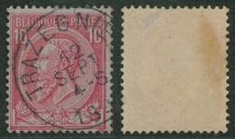 émission 1884 - N°46 Obl Simple Cercle "Trazegnies" - 1884-1891 Leopoldo II