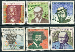 CZECHOSLOVAKIA 1972 Personalities Used  Michel 2073-78 - Usados