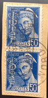 Guerre 1940 DUNKERQUE 4 VARIÉTÉ SURCH. RENV. S.Scheller 50c Mercure(France Frankreich Dünkirchen 2.WK Deutsche Besetzung - War Stamps