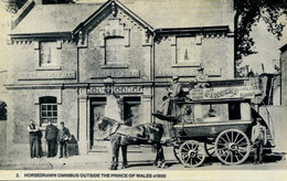 BERKS - READING - CAVERSHAM - HORSEDRAWN OMNIBUS OUTSIDE C1900 (REPRO) Be329 - Reading