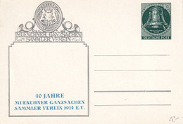 BRD FGR RFA  - 40 Jahre Münchener Ganzsachensammlerverein  (MiNr: PP 013 B2/001) 1952- Postfrisch MNH - Private Postcards - Mint