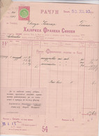 CROATIA  1910 AUSTRIA HUNGARY HAJNRIHA FRANKA I SINOVI  ZAGREB Nice Bill Document - Österreich