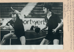 TENNIS DE TABLE PING PONG - Photo Presse Jacques SECRETIN Et Patrick Biracheau - Tennis De Table