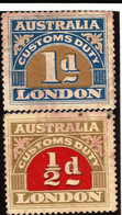 AUSTRALIA - Fx. 246 - Fiscal - Comercio Con Londres - Servicio De Aduana - 1930 - S/g - Revenue Stamps