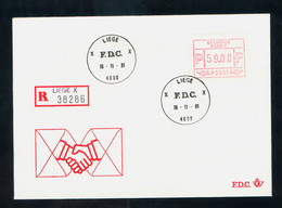 België FDC ATM1 Perfect - Covers & Documents