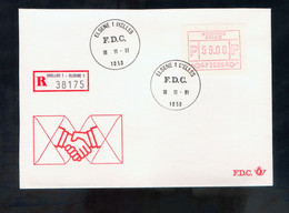 België FDC ATM6 Perfect - Covers & Documents