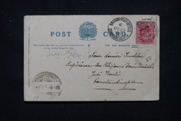 LEVANT BRITANNIQUE - Cachet D'arrivée Du Bureau Anglais De Constantinople Sur Cp De Blackpool En 1903 - L 110288 - Levant Britannique