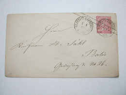 1869 , NEUSTADT EBERSWALDE , Klarer Stempel Auf Ganzsache - Postal  Stationery