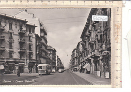 PO0726E# TORINO - CORSO VERCELLI - TRAMWAY - AUTOBUSBUS - NEGOZIO VINI CAFFE' PUBBLICITA' CINZANO  No VG - Transports