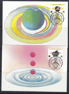 UNO Vienna / Wien 1993 Gesunde Umwelt 2 Maxicards (57231) - Maximum Cards