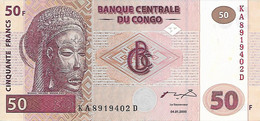 CONGO  UNC  2000  50 FRANCOS  P91A - Democratische Republiek Congo & Zaire