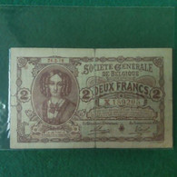 BELGIO 2 FRANC 1916 - Other & Unclassified