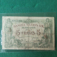 BELGIO 5 FRANCS 1918 - 5-10-20-25 Frank