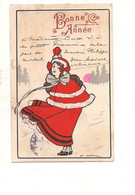 P1738 Illustratori DORIVAL BUON ANNO 1906 VIAGGIATA - Dorival