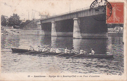 ASNIERES EQUIPE DU "ROWING -CLUB" AU PONT D'ASNIERES  REF 72904 - Aviron