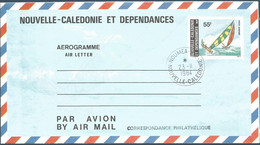 NOUVELLE CALEDONIE (New Caledonia) - Aérogramme - AER 11 - Oblitéré / Cancelled - 1984 - Aerogramas