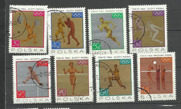 Pologne   YT  Oblitérés 1472/79 JO Tokyo 1964   Médailles   Poland Polska Polen - Sonstige & Ohne Zuordnung
