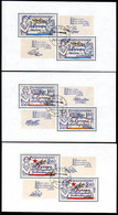 CZECHOSLOVAKIA 1977 European Peace And Cooperation Sheetlets Used.   Michel 2407-09 Kb - Gebraucht