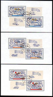 CZECHOSLOVAKIA 1977 European Peace And Cooperation Sheetlets Used.   Michel 2407-09 Kb - Oblitérés