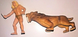 Figurine RAHAN Et GORAK  Neuf EO LECUREUX CHERET 1998 Tigre à Dent De Sabre - Rahan
