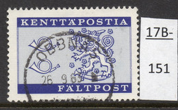 Finland 1963 Military Post Undenominated SG M688 Fine Used, SG Cat Val £190 (2013) - Militärmarken