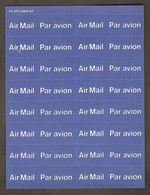 1981 Canada Par Avion Airmail MNH Full Pane Of 16 Labels - 1 With Target Variety Feuillet Étiquettes Avion Variété Cible - Plaatfouten En Curiosa