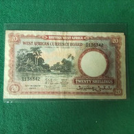 BRITISCH WEST AFRICA 20 SHILLINGS 1953 - Autres - Afrique