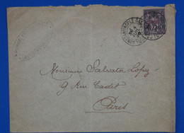 N18 TURQUIE LEVANT BELLE LETTRE 1896 CONSTANTINOPLE POUR PARIS + AFFRANCHISSEMENT INTERESSANT - Covers & Documents