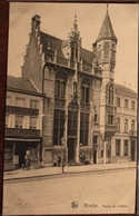 Cpa, BINCHE, Palais De Justice, Animée, Enseigne Commerciale Delhaize "au Bon Marché" édition Daille-Huart, BELGIQUE - Binche