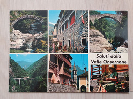 Ansichtskarte - Schweiz - Tessin - Onsernonetal - 6 Ansichten - Onsernone
