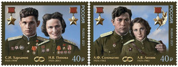 Russia 2021, 100 Years Since Birth Of The Spouses-Heroes Of The Soviet Union, VF MNH** - Ungebraucht