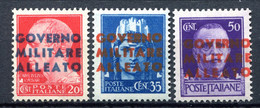 Z2800 ITALIA OCCUPAZIONI NAPOLI 1943 Governo Militare Alleato, Sassone 10-1, MNH**, Serie Completa, Valore Catalogo € 45 - Anglo-american Occ.: Naples