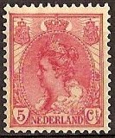 Nederland 1899 NVPH Nr 60 Ongebruikt/MH Koningin Wilhelmina - Nuovi