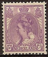 Nederland 1906 NVPH Nr 66 Ongebruikt/MH Koningin Wilhelmina - Neufs