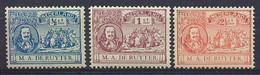 Nederland 1907 NVPH Nr 87/89 Ongebruikt/MH Michiel De Ruyter - Unused Stamps