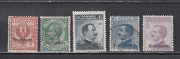 Scarpanto. 1912-16  Yvert, 1, 2, 4, 6, 8, - Egée (Scarpanto)