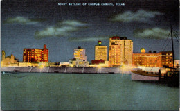 Texas Corpus Christi Skyline At Night - Corpus Christi