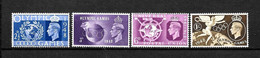 LOTE 2220  ///  GRAN BRETAÑA 1948 YVERT N: 241/244 *MH ¡¡¡ OFERTA - LIQUIDATION - JE LIQUIDE !!! - Unused Stamps
