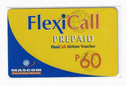 BOTSWANA RECHARGE FLEXICALL PREPAID P60 By MASCOM AIRTIME VOUCHER Date 01/10/2003 - Botswana