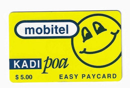 TANZANIE RECHARGE MOBITEL KADI POA 5,00$ Date 01/01/2002 - Tansania